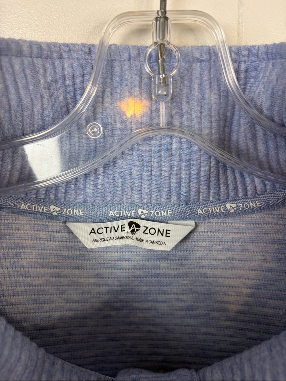 Active Zone Penningtons Womens 2X Blue Ribbed Funnel Neck Pullover Sweatshirt - Picture 7 of 10